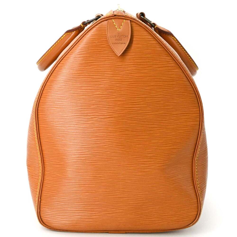 LOUIS VUITTON Authentic Brown Leather Keepall 45 Boston Bag - Picture 3 of 16